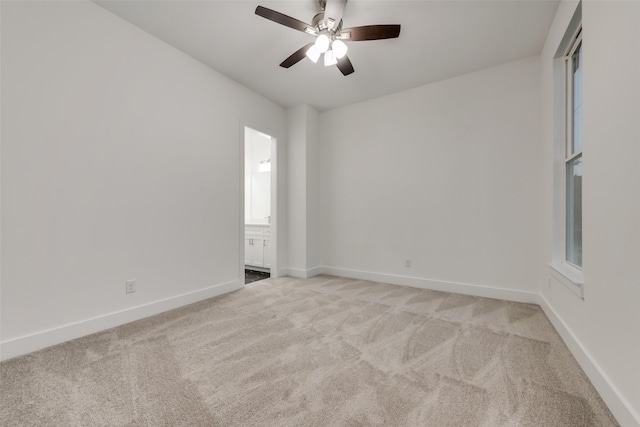 1403 Pueblo St, Dallas, TX 75212 - empty room featuring light carpet and ceiling fan