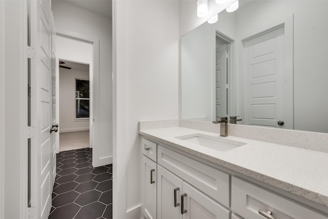 1403 Pueblo St, Dallas, TX 75212 - bathroom featuring vanity and tile patterned floors