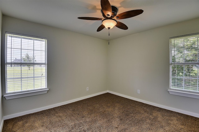 351 Marion Rd, Venus, TX 76084 - unfurnished room with healthy amount of natural light and dark carpet