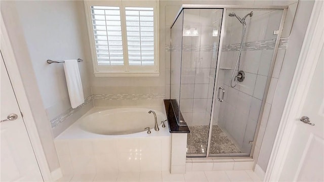 1320 Ponca St, Carrollton, TX 75010 - full bathroom featuring a bath and a stall shower