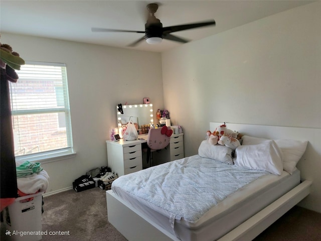 1460 Acmite Ave, Cross Roads, TX 76227 - carpeted bedroom featuring ceiling fan