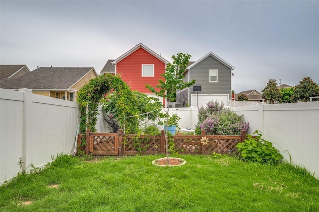 9032 Eagle Dr, Providence Village, TX 76227 - fenced backyard with an attached garage and driveway