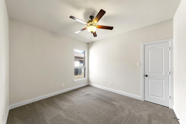 3014 Preston Club Dr, Sherman, TX 75092 - spare room with a ceiling fan and carpet flooring