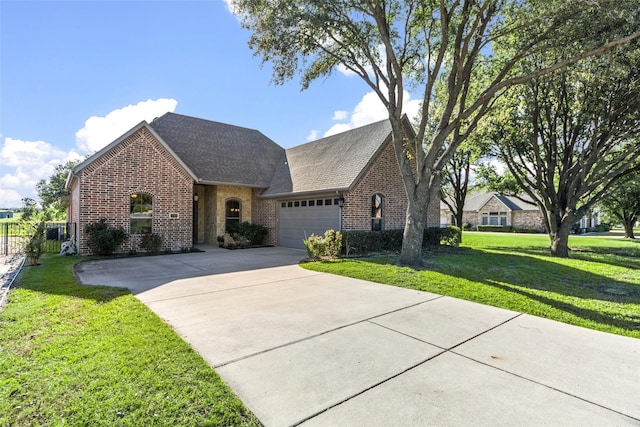 3014 Preston Club Dr, Sherman, TX 75092 - view of front of house with brick siding, a garage, concrete driveway, and roof with shingles