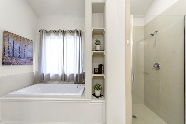 3014 Preston Club Dr, Sherman, TX 75092 - full bathroom featuring a shower stall and a garden tub