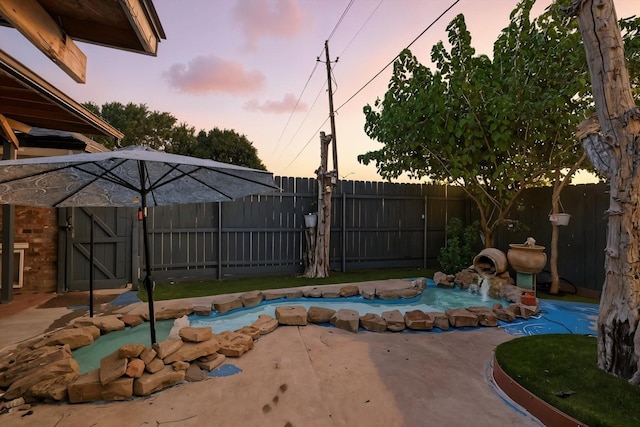 8301 Concord Dr, Rowlett, TX 75089 - view of swimming pool with a fenced backyard