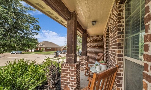 3513 Holly Rd, Melissa, TX 75454 - view of covered porch