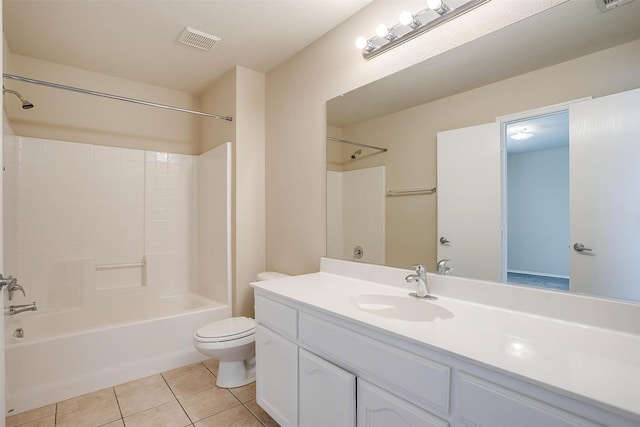 5831 Melanie Ct, Fort Worth, TX 76131 - full bath with tile patterned flooring, vanity, and washtub / shower combination