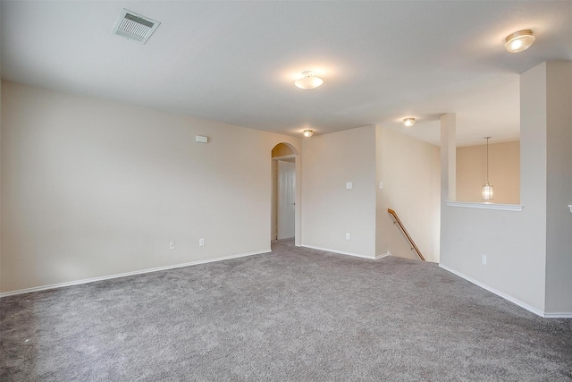 5831 Melanie Ct, Fort Worth, TX 76131 - carpeted spare room with arched walkways and baseboards