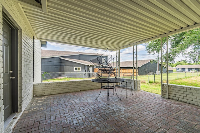 5307 Kelly Elliott, Arlington, TX 76017 - fenced backyard with a patio and a trampoline