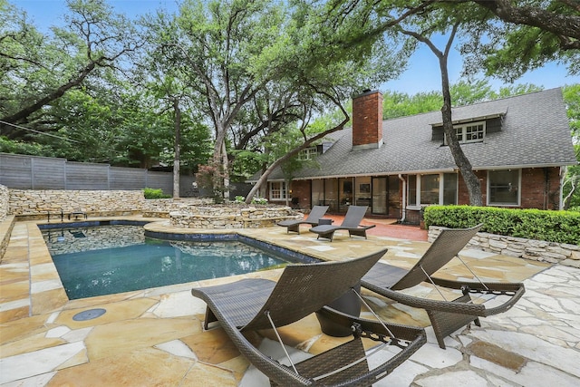 208 Rockwood Park Dr, Fort Worth, TX 76107 - view of pool with a patio