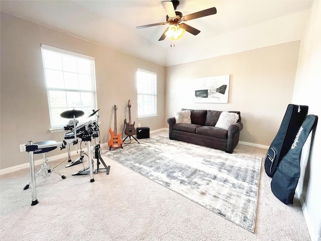 301 Komron Ct, Prosper, TX 75078 - game room with carpet and a ceiling fan