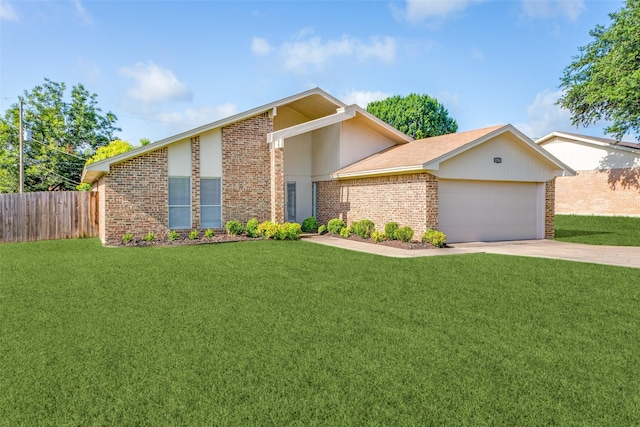 1704 Edge Hill Rd, Benbrook, TX 76126 - mid-century inspired home featuring brick siding, an attached garage, and concrete driveway