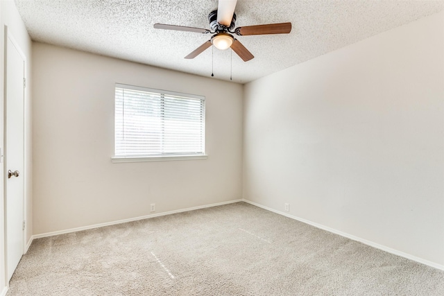 1704 Edge Hill Rd, Benbrook, TX 76126 - carpeted spare room featuring ceiling fan and a textured ceiling