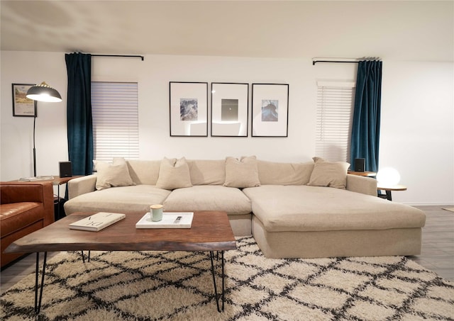 3117 Harper St, Little Elm, TX 75068 - living area featuring wood finished floors