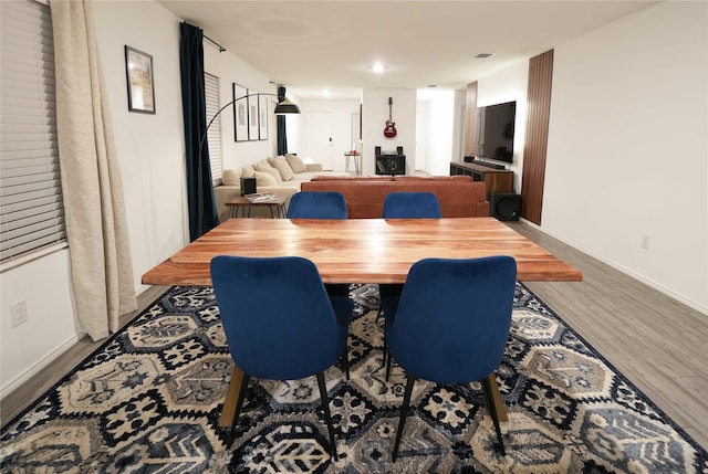 3117 Harper St, Little Elm, TX 75068 - dining room with wood finished floors and baseboards