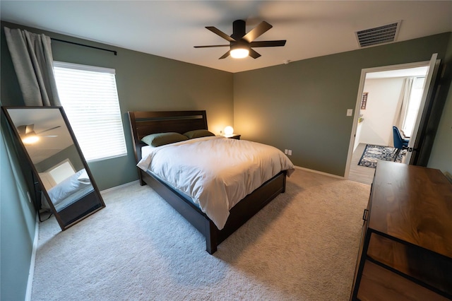 3117 Harper St, Little Elm, TX 75068 - bedroom with carpet floors and a ceiling fan