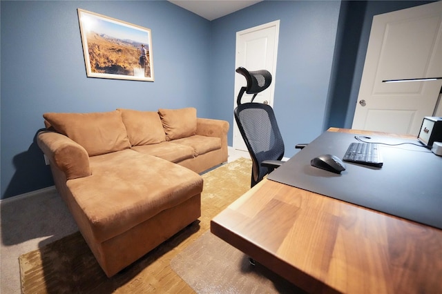 3117 Harper St, Little Elm, TX 75068 - office with light wood-style flooring and baseboards