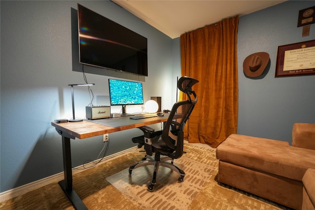 3117 Harper St, Little Elm, TX 75068 - home office with baseboards