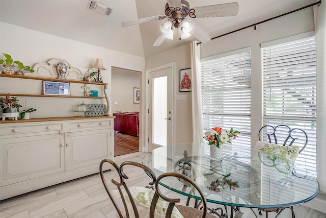 107 Sundance Ct, Hudson Oaks, TX 76087 - dining space featuring ceiling fan