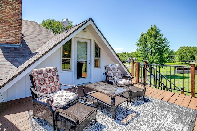 107 Sundance Ct, Hudson Oaks, TX 76087 - deck with a lawn