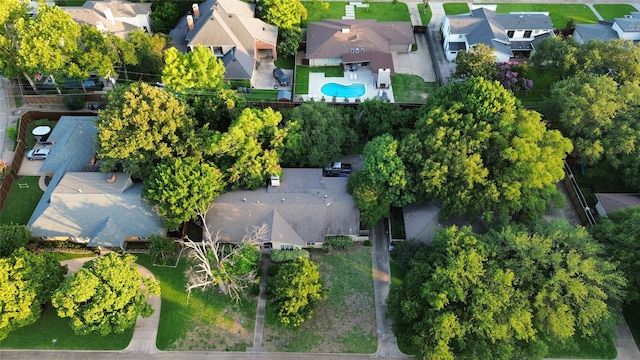 5620 Ridgetown Cir, Dallas, TX 75230 - aerial perspective of suburban area with a pool