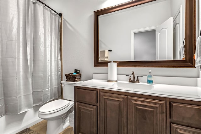 303 Hidden Cove Dr, Ponder, TX 76259 - bathroom featuring vanity and shower / tub combo