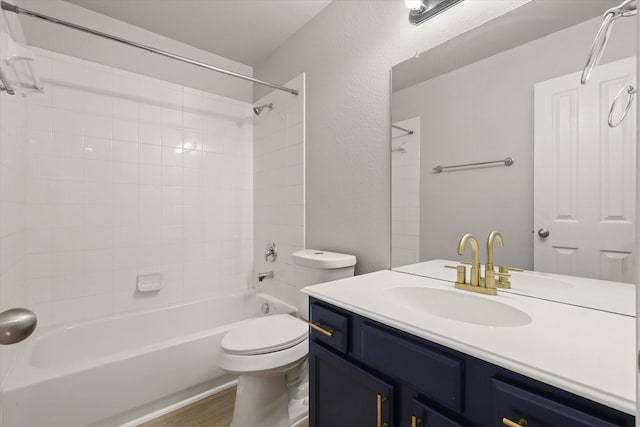 1909 Morning Dove, Aubrey, TX 76227 - full bathroom featuring vanity,  shower combination, and wood finished floors