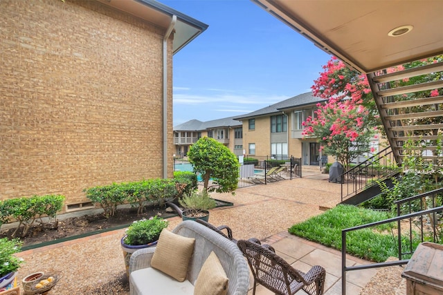 10763 Villager Unit A, Dallas, TX 75230 - view of patio