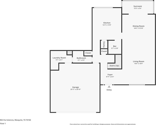 902 Via Valencia, Mesquite, TX 75150 - view of home floor plan
