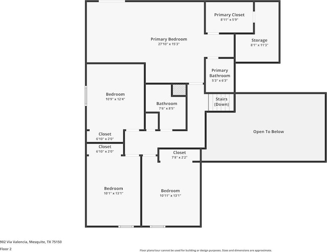 902 Via Valencia, Mesquite, TX 75150 - view of property floor plan