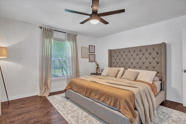 315 N Mckown Ave, Sherman, TX 75092 - bedroom with wood finished floors and ceiling fan