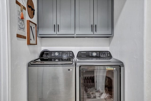 315 N Mckown Ave, Sherman, TX 75092 - laundry room with washer and dryer and cabinet space
