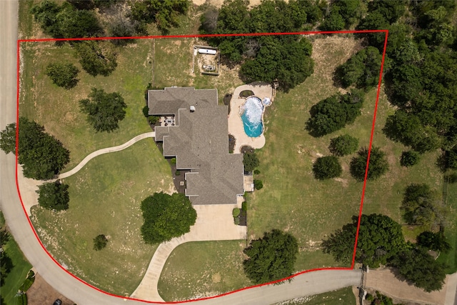 100 Redtail Hawk Dr, Aledo, TX 76008 - view of property location with property parcel outlined