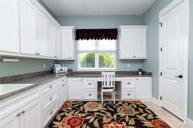 100 Redtail Hawk Dr, Aledo, TX 76008 - office with built in desk and light tile patterned floors