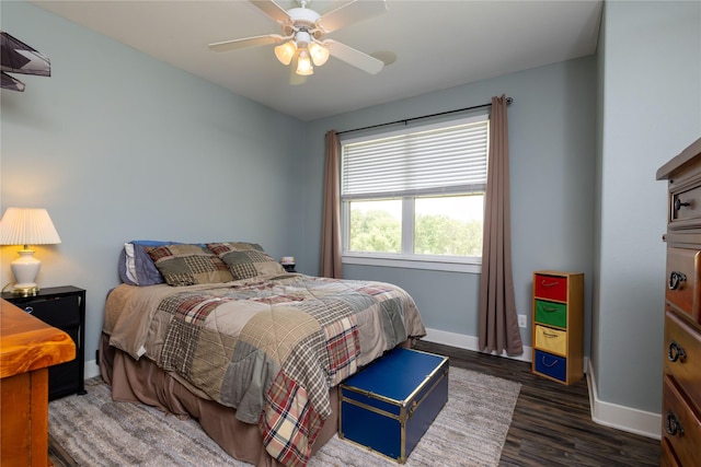 100 Redtail Hawk Dr, Aledo, TX 76008 - bedroom featuring wood finished floors and ceiling fan