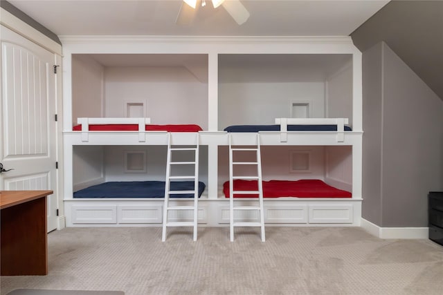 100 Redtail Hawk Dr, Aledo, TX 76008 - unfurnished bedroom featuring carpet flooring, ornamental molding, and a ceiling fan
