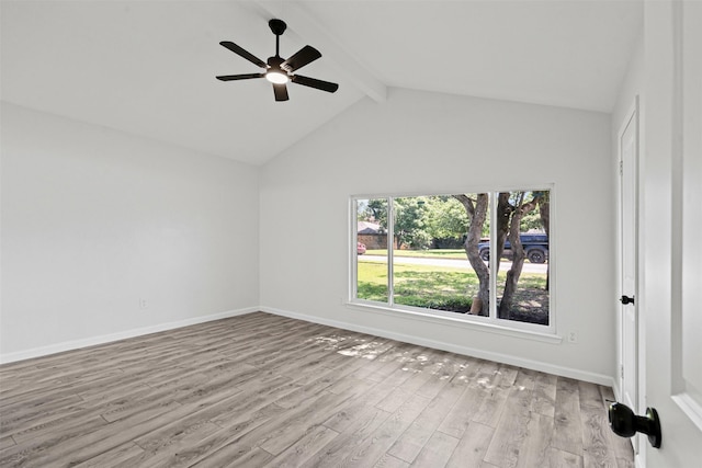 6401 Simmons Rd, North Richland Hills, TX 76182 - spare room with light wood finished floors and a ceiling fan