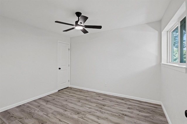 6401 Simmons Rd, North Richland Hills, TX 76182 - unfurnished room with wood finished floors and ceiling fan