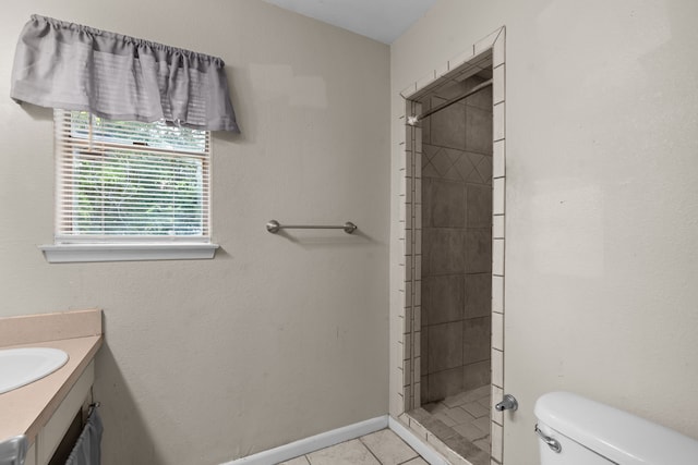 5308 Wentworth St, Fort Worth, TX 76132 - full bath featuring a shower stall, vanity, and tile patterned flooring