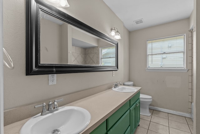 5308 Wentworth St, Fort Worth, TX 76132 - bathroom featuring tile patterned floors and double vanity