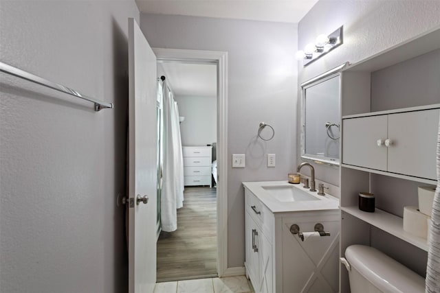 8805 Tumbleweed Dr, Cross Roads, TX 76227 - bathroom featuring vanity and toilet