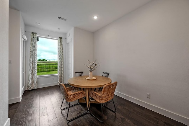 778 Corner Post Path, Celina, TX 75009 - dining area with dark wood-style floors and recessed lighting