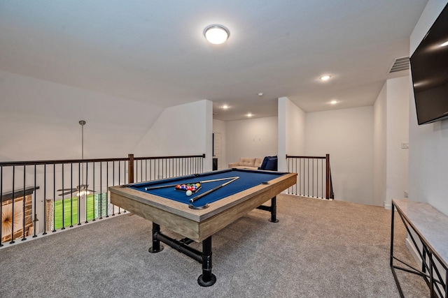 778 Corner Post Path, Celina, TX 75009 - rec room featuring carpet floors, recessed lighting, and billiards table