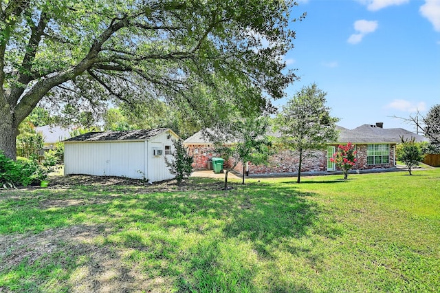 2107 Meadows Cir, Sherman, TX 75092 - view of yard with a storage unit