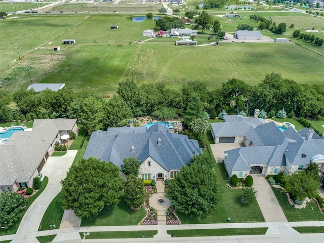 2521 Fair Oaks Ln, Prosper, TX 75078 - drone / aerial view of a pool area