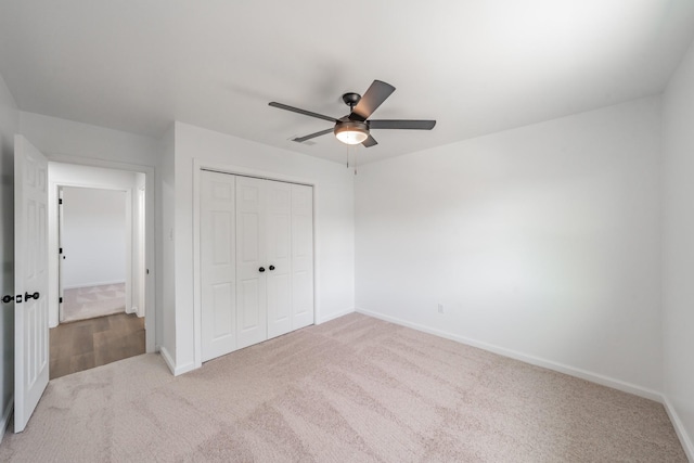3509 Brook Glen Dr, Garland, TX 75044 - unfurnished bedroom featuring carpet flooring, a closet, and ceiling fan