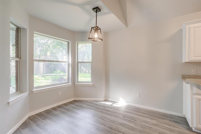 692 High Crest Dr, Azle, TX 76020 - unfurnished dining area featuring plenty of natural light and light wood-style flooring