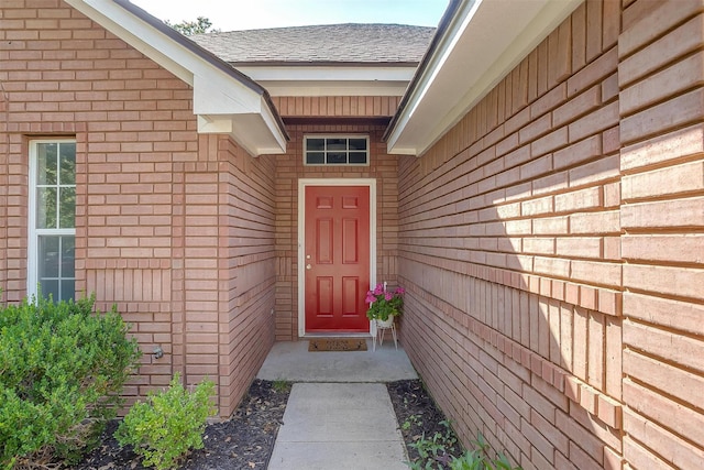 692 High Crest Dr, Azle, TX 76020 - entrance to property with brick siding and a shingled roof