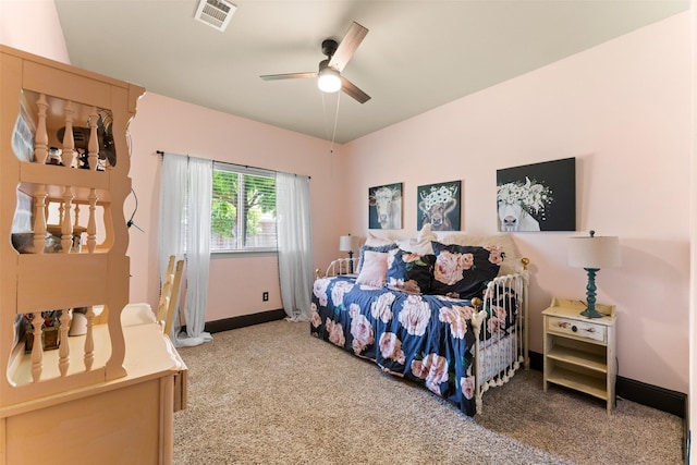 1740 Greenwood Ct, Prosper, TX 75078 - bedroom featuring light carpet and a ceiling fan